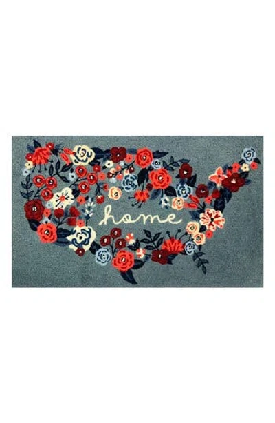 R16 Home Home Floral Doormat In Multi