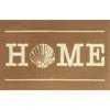 R16 Home Home Shell Doormat In Tan White