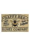 R16 Home Honey Company Tufted Doormat In Cream Black