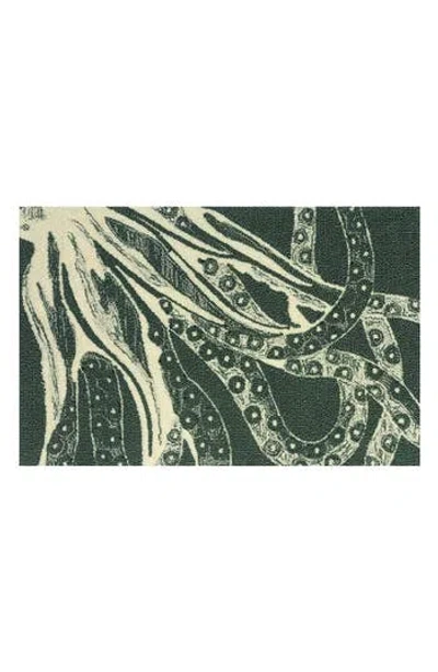 R16 Home Juniper Octopus Looped Door Mat In Green