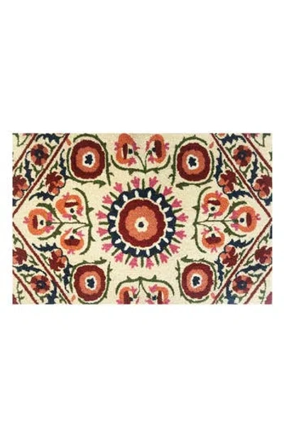 R16 Home Karina Cream Doormat In Cream Multi