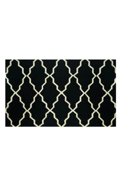R16 Home Lattice Door Mat In Black White