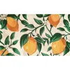 R16 Home Lemon Vine Door Mat In Cream Green
