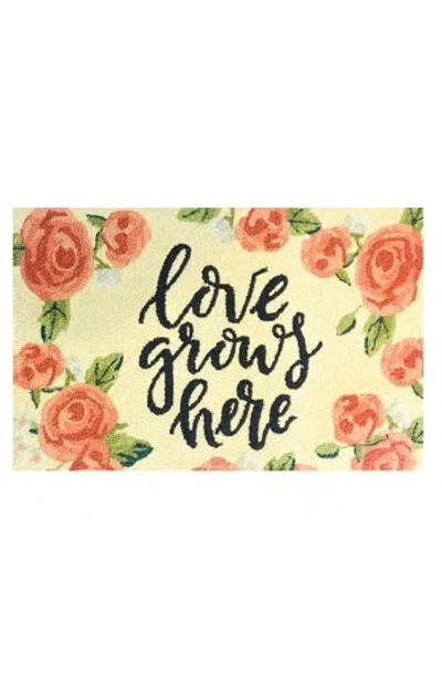 R16 Home Love Grows Here Door Mat In Multi