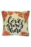 R16 Home Love Grows Here Pillow In Cream Multi
