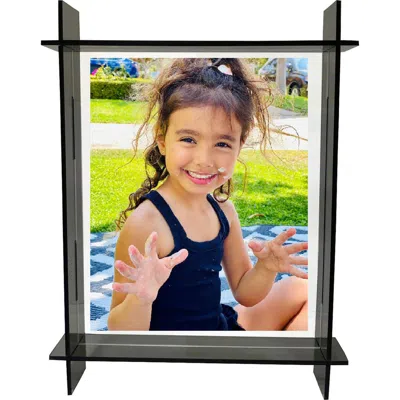 R16 Home Lucite Frame In Grey/ Clear