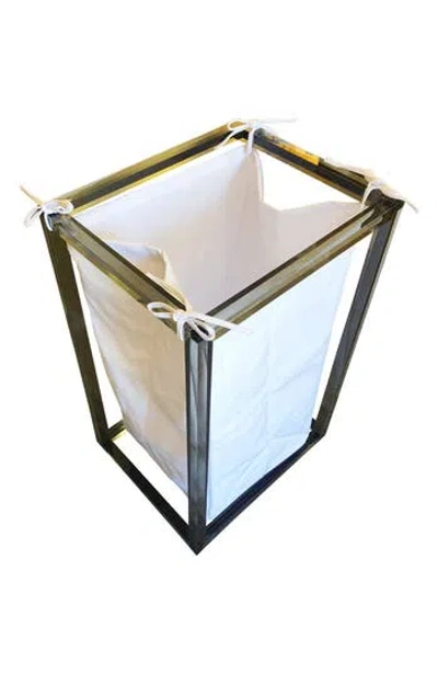 R16 Home Lucite Hamper In Grey