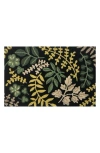 R16 Home Lucky Fern Doormat In Black Multi