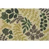 R16 Home Lucky Fern Floral Doormat In Cream Multi