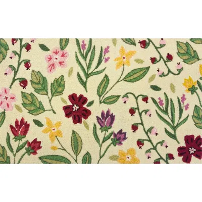 R16 Home Luna Spring Garden Doormat In Beige Multi