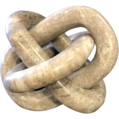 R16 Home Marble Chain Sculpture In Neutral