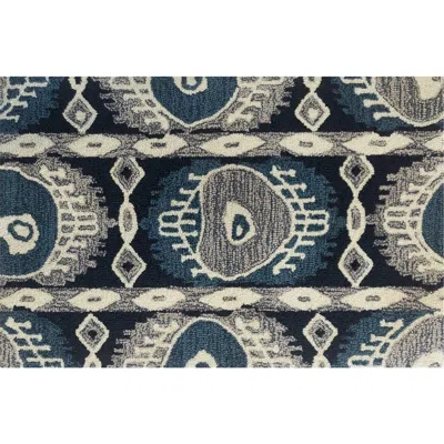 R16 Home Maryanne Door Mat In Blue Multi