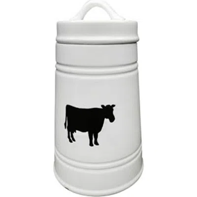 R16 Home Moo Canister In White