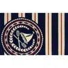 R16 Home Nautical Boat Oars Doormat In Blue Red White