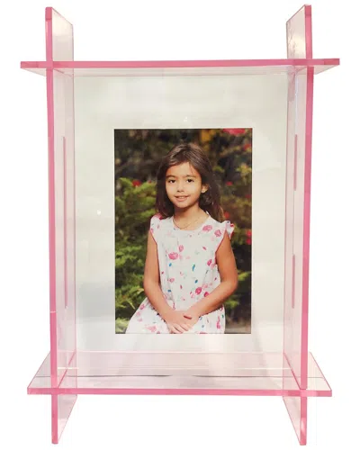 R16 Home Neon Pink Lucite 8x10 Frame In Multi