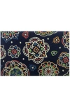 R16 Home Patricia Blue Doormat In Blue Multi
