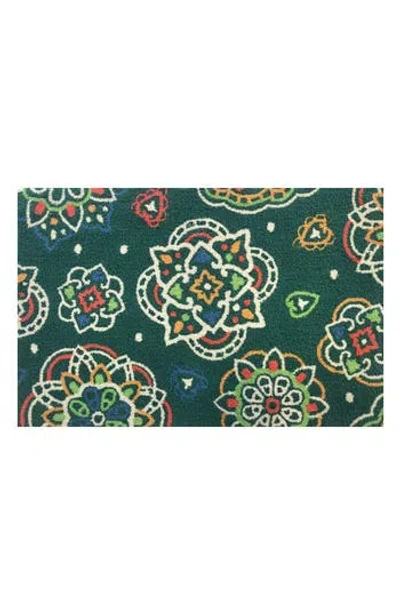 R16 Home Patricia Ultramarine Doormat In Green