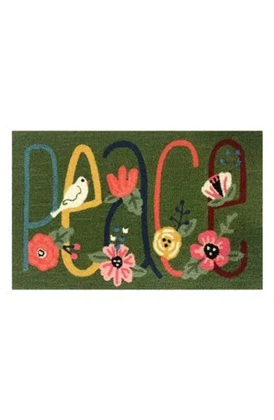 R16 Home Peace Fern Indoor/outdoor Doormat In Fern Multi