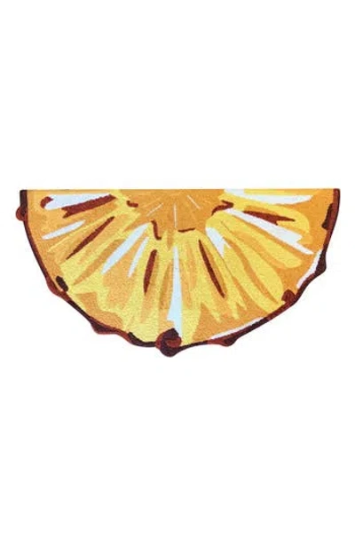R16 Home Pineapple Slice Indoor/outdoor Doormat In Multi