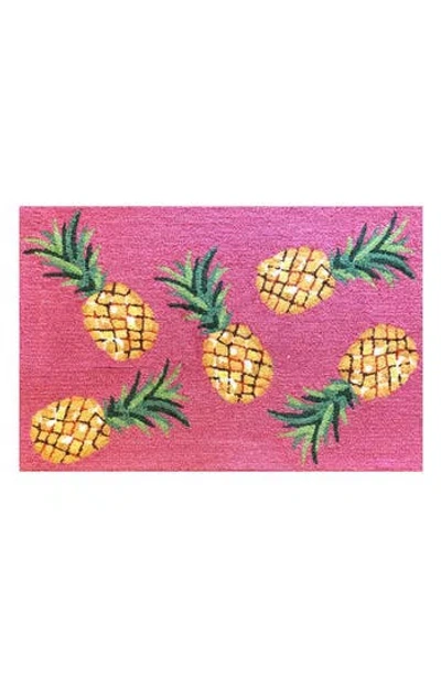 R16 Home Pineapple Toss Doormat In Pink