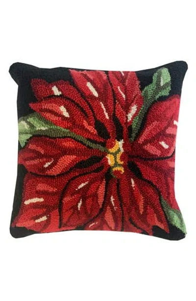 R16 Home Poinsettia Pillow In Black Multi