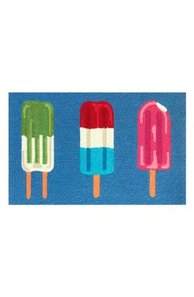 R16 Home Popsicle Trio Door Mat In Denim Multi