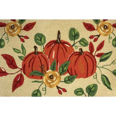 R16 Home Pumpkin Trio Indoor/outdoor Doormat In Multi