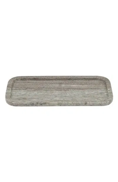 R16 Home Raised Edge Rectangular Marble Tray