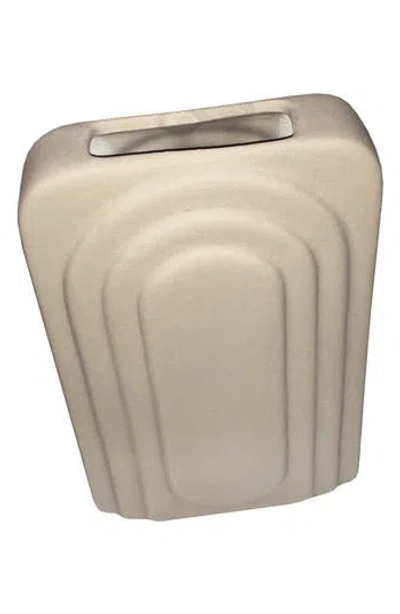 R16 Home Rectangular Vase In Cream