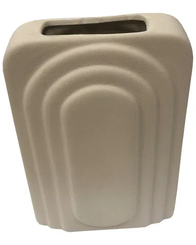R16 Home Rectangular Vase In Neutral