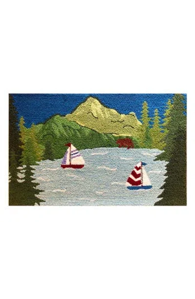 R16 Home Scenic Lake Doormat In Multi