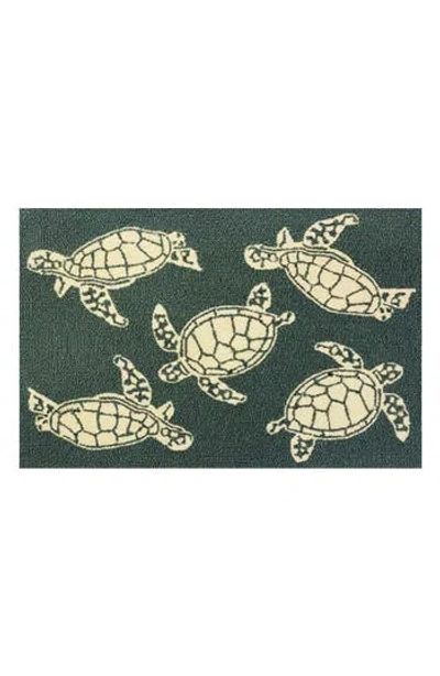 R16 Home Sea Turtle Doormat In Green