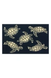 R16 Home Sea Turtle Doormat In Indigo