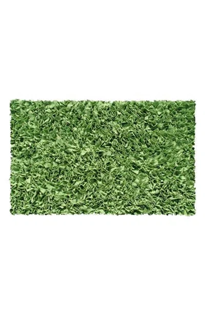 R16 Home Shaggy Raggy Rug In Green