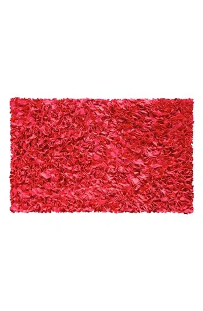 R16 Home Shaggy Raggy Rug In Red