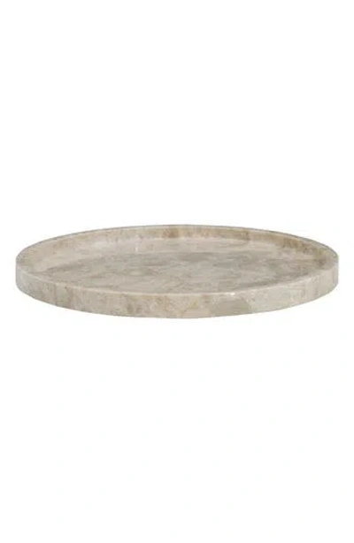 R16 Home Small Decorative Marble Tray In Cream