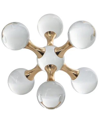R16 Home Small Molecular Glass Ball In White