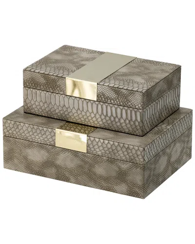 R16 Home Snake Skin Box Set In Gray