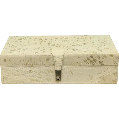 R16 Home Speckle Faux Fur Box In Multi
