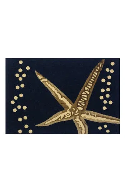 R16 Home Starfish Looped Door Mat In Blue