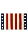 R16 Home Stars And Stripes Indoor/outdoor Doormat In Red White Blue