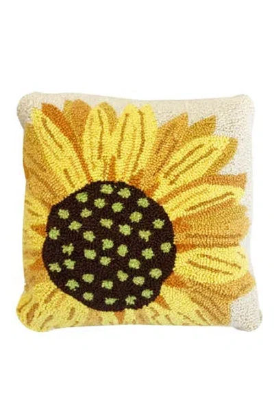 R16 Home Sunflower Looped Accent Pillow In Animal Print