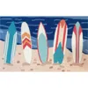 R16 Home Surfboard Beach Doormat In Blue Multi