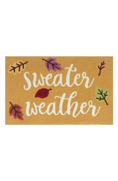 R16 Home Sweater Weather Indoor/outdoor Doormat In Yellow Cream