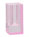 R16 Home Tall Pink Translucent Vase In Pink