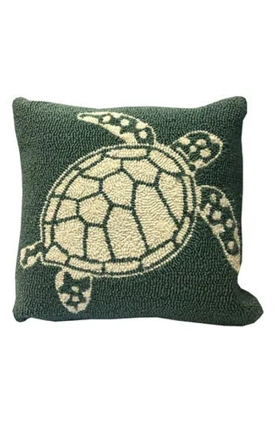 R16 Home Turtle Indoor/outdoor Throw Pillow In Green