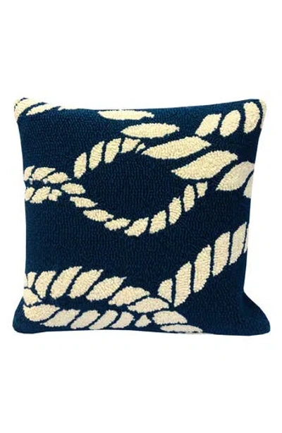 R16 Home Twister Indigo Indoor/outdoor Throw Pillow In Blue