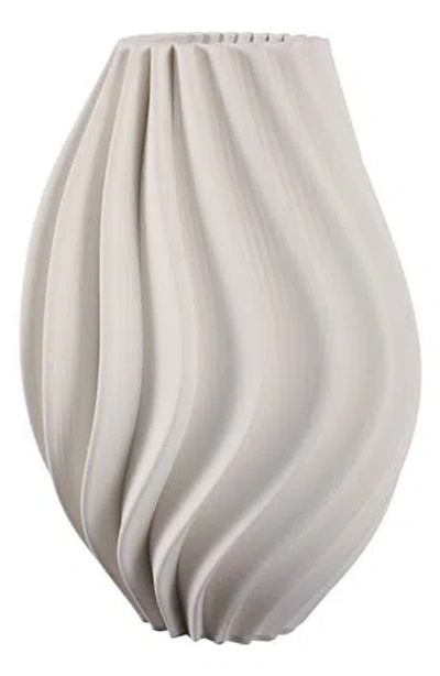 R16 Home Valencia Large 3d Vase In Ivory