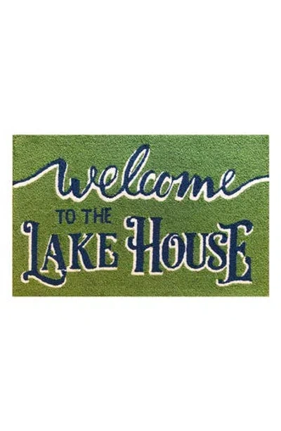 R16 Home Welcome Lake House Doormat In Green