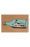 R16 Home Yacht In A Bottle Indoor/outdoor Doormat In Tan Multi